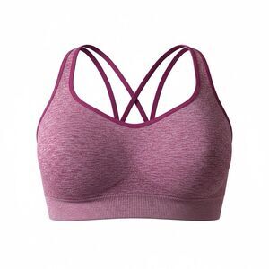 PINK Active Seamless Lightly Lined Sports Bra Small S Berry NW